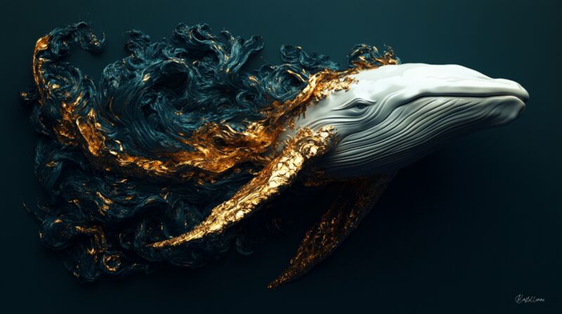 Golden Fins - a Digital Art by Bastilliani